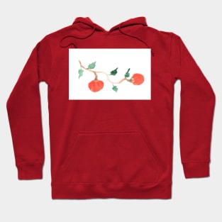 halloween, pumpkin, harvest, food, vegetable, diet, vegetarian, nature, autumn, watercolor, plant Hoodie